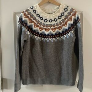 J Crew Factory Fair Isle Sweater- Size Small